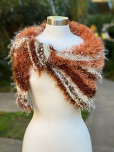 Load image into Gallery viewer, Sequin Cotton Yarn with Mink Cashmere for Knitting, Crochet, NunoFelting, 6mm&3mm Sequin Yarn, Yarn with Wool, 10 yards