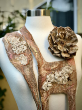 Load image into Gallery viewer, Wool Felted Headband, Brooch and Necklace for Women, Felted Arm Warmers, Hand Felt Headband, Gift, Women’s Accessories, Flowers Bracelet-The Garden of Felt by Marina