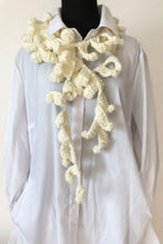 Load image into Gallery viewer, Crochet Lariat Necklace, Crochet Necklace, Crochet Scarf Handmade Necklace Rope Scarf Boho lariat Crochet Jewelry, Crochet Lariat Scarf Gift-The Garden of Felt by Marina