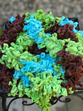 Load image into Gallery viewer, Crochet Cowl, Womens scarf, Chunky Cowl, Loop Infinity Scarf, Chain Necklace, Chain Scarf, Multicolor Scarves, Crochet Jewelry, Gift for mom-The Garden of Felt by Marina