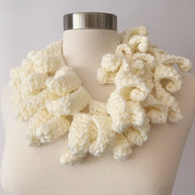 Load image into Gallery viewer, Crochet Lariat Necklace, Crochet Necklace, Crochet Scarf Handmade Necklace Rope Scarf Boho lariat Crochet Jewelry, Crochet Lariat Scarf Gift-The Garden of Felt by Marina