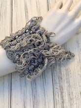 Load image into Gallery viewer, Hand Knitted Bracelet for Women, Knit Jewelry, Unique Fashion Accessories, Cuff Bracelet, Women’s accessories.-The Garden of Felt by Marina