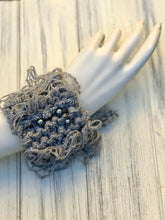 Load image into Gallery viewer, Hand Knitted Bracelet for Women, Knit Jewelry, Unique Fashion Accessories, Cuff Bracelet, Women’s accessories.-The Garden of Felt by Marina