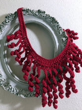 Load image into Gallery viewer, Red Crochet Necklace