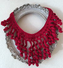 Load image into Gallery viewer, Red Crochet Necklace