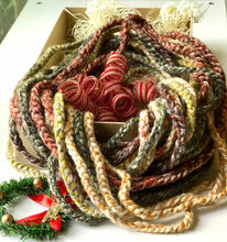 Load image into Gallery viewer, Multi-colored Chunky Infinity Crochet Scarf for Women-The Garden of Felt by Marina