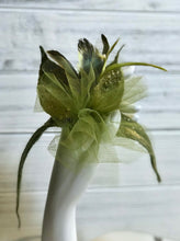 Load image into Gallery viewer, Women's Bracelet, Wool Cuff, Felted Bracelet in Green Color-The Garden of Felt by Marina