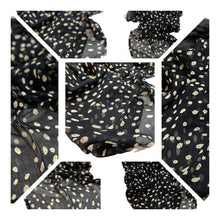 Load image into Gallery viewer, Brown Cotton Scarf with Hearts for Felting, Material for Felting, Felting Supplies for Wet Nuno Felting, Craft Supplies, Great for Collage