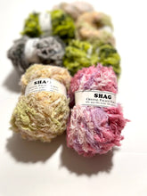 Load image into Gallery viewer, Christmas gift, Colourful Yarns, Junk Journal Yarn, Scrapbook Yarn, Art Grab Bag, Fluffy Eyelash Rainbow Ice Yarn, Novelty Fiber, Crafting