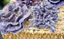 Load image into Gallery viewer, Purple Felted Wool Flower Brooches, Handcrafted Romantic Brooch, Felted Jewelry, Accessories, Felt Pin, Hand felted brooch, Felt brooch