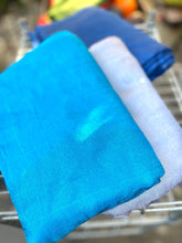 Load image into Gallery viewer, Valentines day gift, Dyed Margelan Rarefied Silk, Felted Supplies, Silk Fabric, Silk By Yard, Uzbek Natural Silk, Materials for Wet Felting