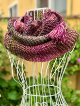 Load image into Gallery viewer, Knitted Scarf for Women with fringe-The Garden of Felt by Marina