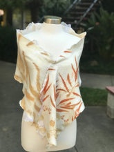 Load image into Gallery viewer, Handmade Felted Scarf with Eco print for Women-The Garden of Felt by Marina