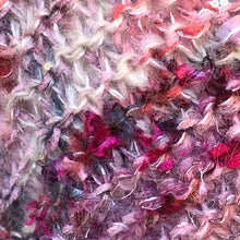 Load image into Gallery viewer, Triangle knitted scarf. Hand knitted triangular wrap-The Garden of Felt by Marina