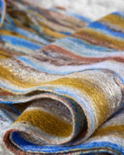 Load image into Gallery viewer, Multicolor Nuno Felted Scarf with Fringe-The Garden of Felt by Marina