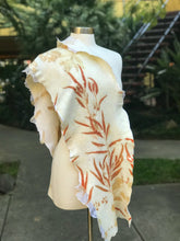 Load image into Gallery viewer, Handmade Felted Scarf with Eco print for Women-The Garden of Felt by Marina