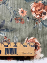 Load image into Gallery viewer, Floral Fabric, Materials for Felting, Felting Supplies for Wet Nuno Felting, Silk Scarf for Felting, Craft Supplies-The Garden of Felt by Marina