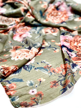 Load image into Gallery viewer, Floral Fabric, Materials for Felting, Felting Supplies for Wet Nuno Felting, Silk Scarf for Felting, Craft Supplies-The Garden of Felt by Marina