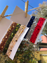 Load image into Gallery viewer, Set Royal Double Sequins Cotton Yarn for Nuno Felting, Knitting, 6mm & 3mm Sequins-The Garden of Felt by Marina