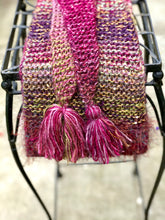 Load image into Gallery viewer, Knitted Scarf for Women with fringe-The Garden of Felt by Marina