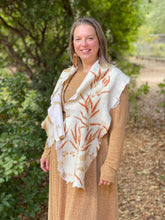 Load image into Gallery viewer, Handmade Felted Scarf with Eco print for Women-The Garden of Felt by Marina