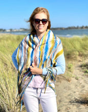 Load image into Gallery viewer, Multicolor Nuno Felted Scarf with Fringe-The Garden of Felt by Marina