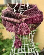 Load image into Gallery viewer, Knitted Scarf for Women with fringe-The Garden of Felt by Marina