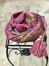 Load image into Gallery viewer, Knitted Scarf for Women with fringe-The Garden of Felt by Marina