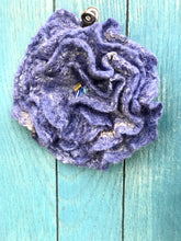 Load image into Gallery viewer, Blue felted brooch