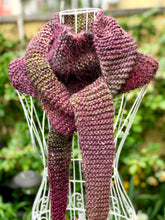 Load image into Gallery viewer, Knitted Scarf for Women with fringe-The Garden of Felt by Marina