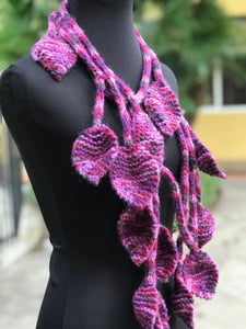 Knitted Scarf in purple color