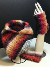 Load image into Gallery viewer, Knit Scarf and Mittens for Women