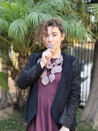 Statement Necklace in pink color