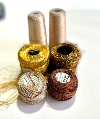 Lurex Yarn, Shining Glitter Metallic Knitting Yarn, Sparkle Thread for Felting, Knitting, Crochet, Scrapbooking, Junk Journals, Weaving