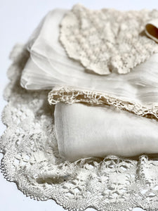 Vintage Lace, Margilan Silk Organza, Silk fibers for nunofelting-The Garden of Felt by Marina