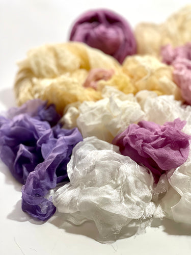 Set Silk Scraps for Craft Projects-The Garden of Felt by Marina